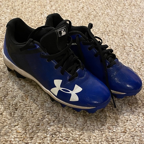 Under Armour Kids Blue and Black Sneakers - Picture 1 of 3